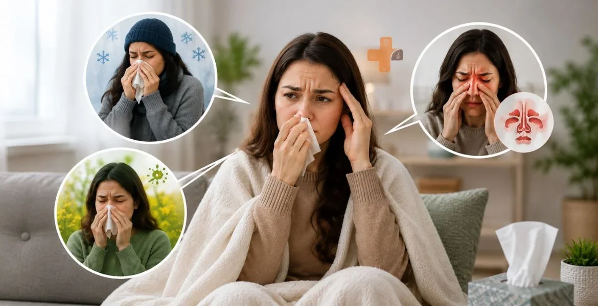 Cold vs Allergy vs Sinus Infection