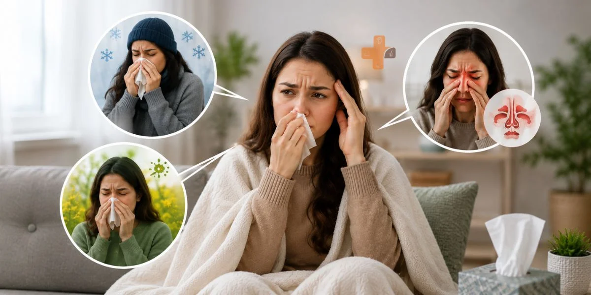 Cold vs Allergy vs Sinus Infection